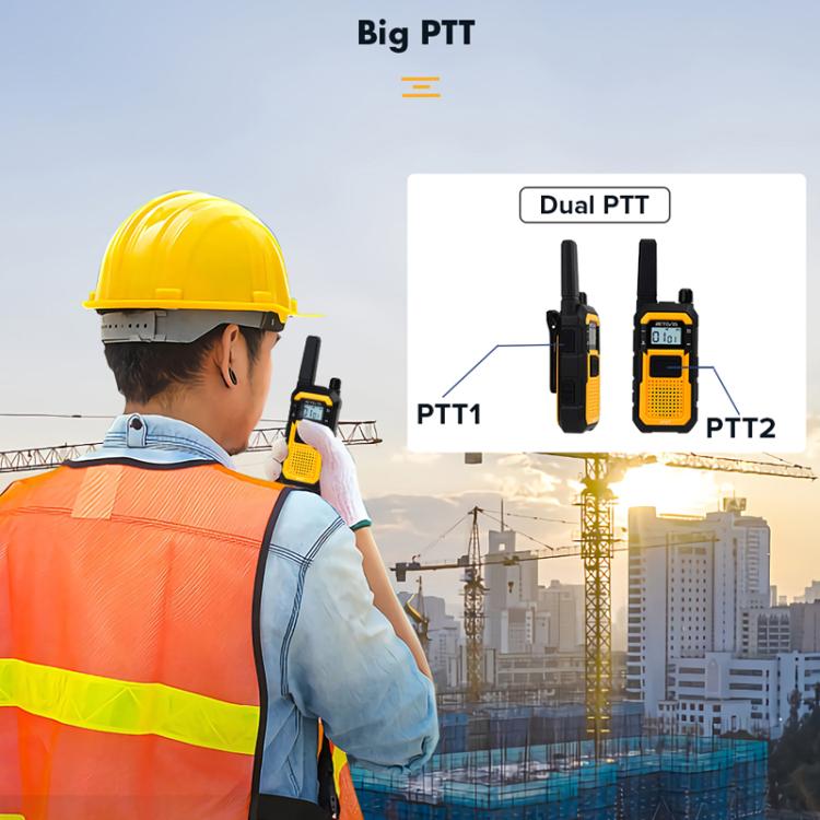 1 par de walkie-talkies resistentes al agua IP67 de alta resistencia con doble PTT para exteriores y resistentes a los golpes, RETEVIS RB48 FRS, RETEVIS RB648 PMR446