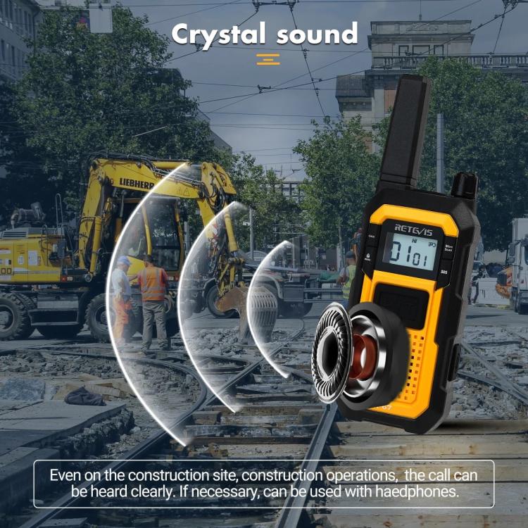 1 par de walkie-talkies resistentes al agua IP67 de alta resistencia con doble PTT para exteriores y resistentes a los golpes, RETEVIS RB48 FRS, RETEVIS RB648 PMR446