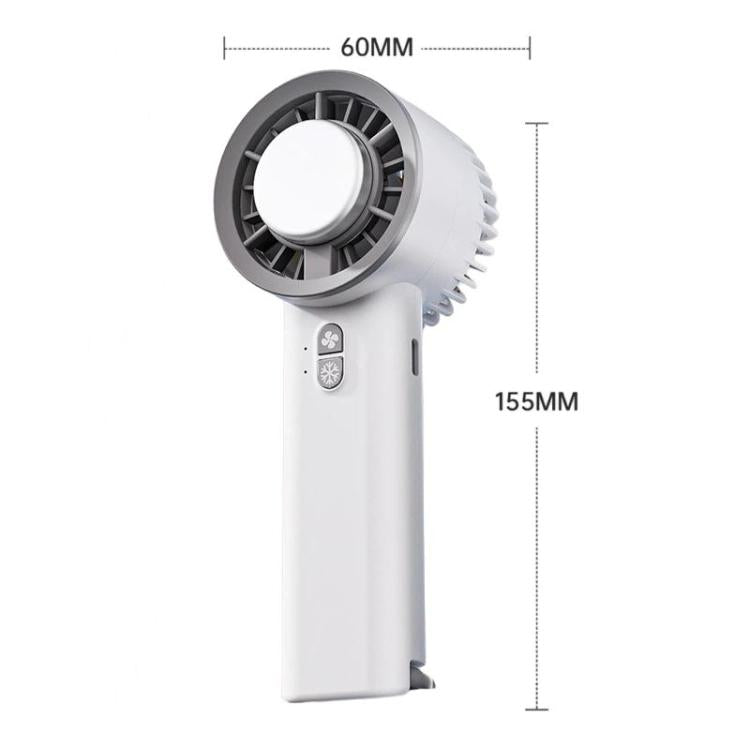 Ventilador portátil de mano para refrigeración por hielo, ventilador de turbina semiconductor de escritorio de alta velocidad