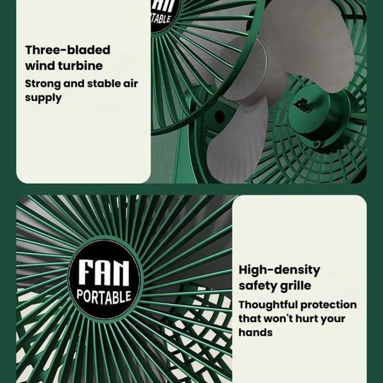 Ventilador de escritorio de 6 pulgadas con 3 velocidades, silencioso, ideal para el verano.