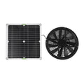 Ventilador con panel solar de cristal único para invernaderos, cocinas y gallineros.