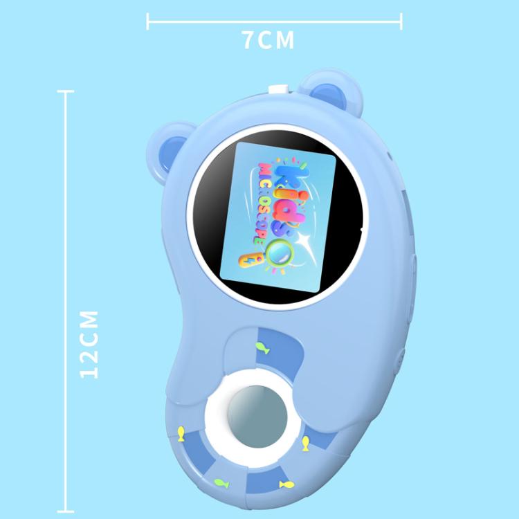Microscopio digital portátil HD HM020H para niños, lupa electrónica, juguete científico