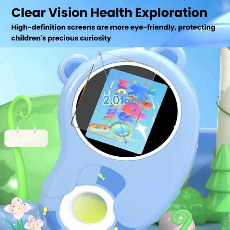 Microscopio digital portátil HD HM020H para niños, lupa electrónica, juguete científico