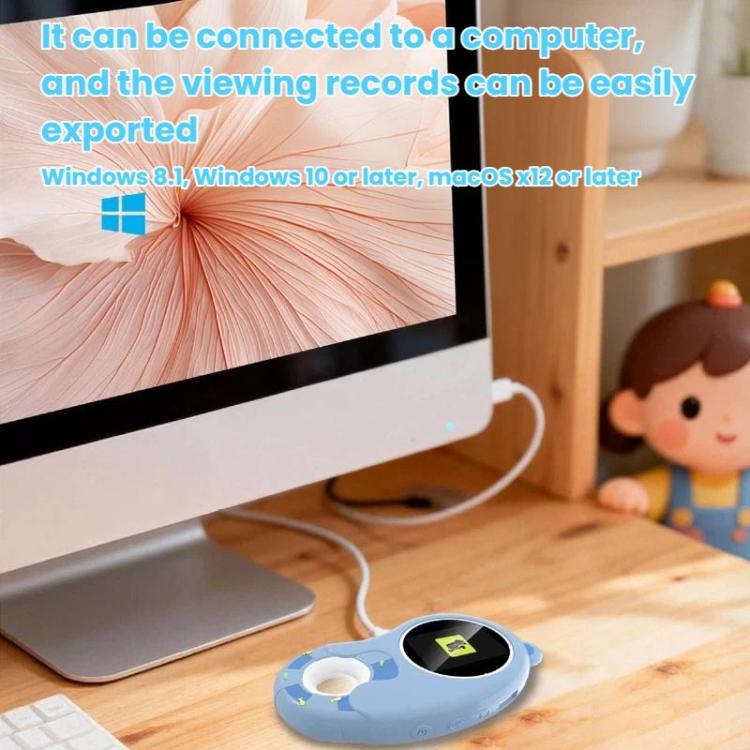Microscopio digital portátil HD HM020H para niños, lupa electrónica, juguete científico