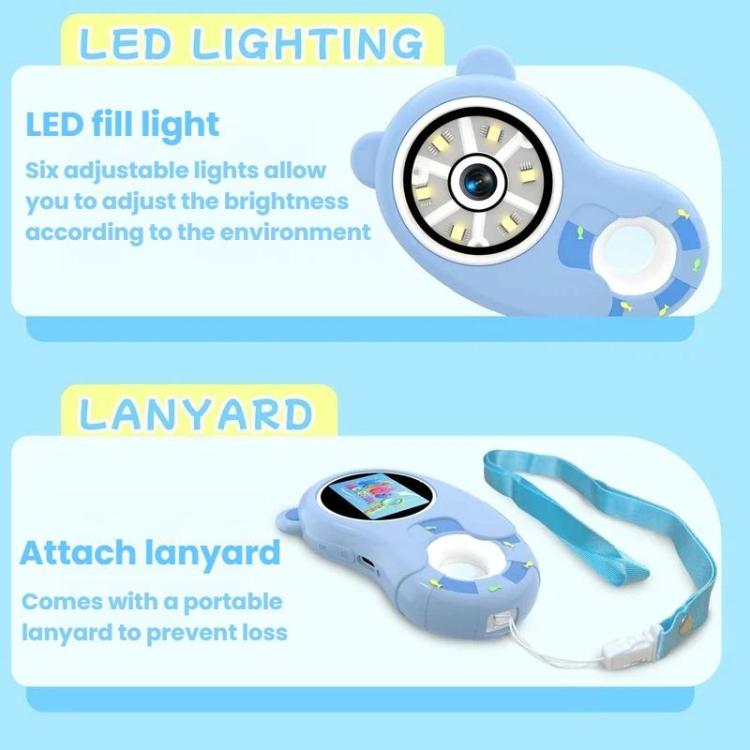 Microscopio digital portátil HD HM020H para niños, lupa electrónica, juguete científico