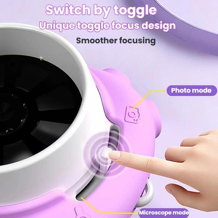 Microscopio electrónico HM020i para niños, ideal para fotos y vídeos, exploración al aire libre y como lupa.