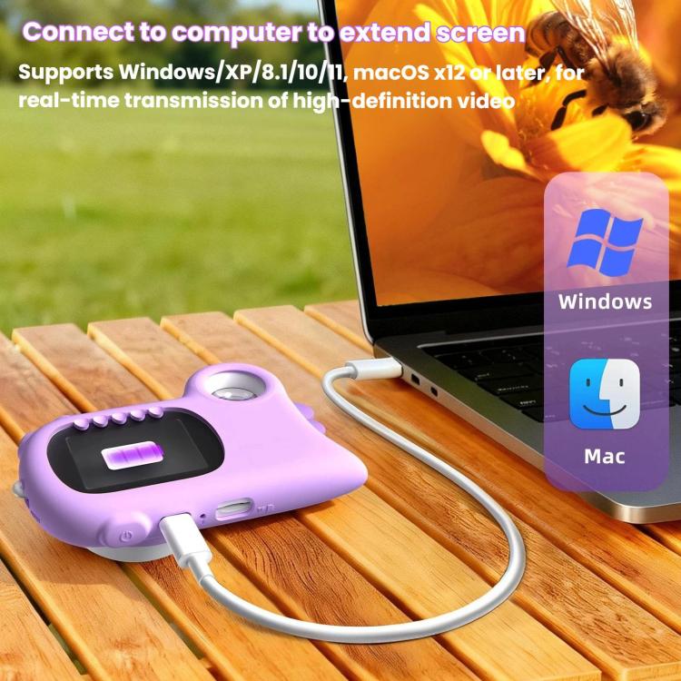Microscopio electrónico HM020i para niños, ideal para fotos y vídeos, exploración al aire libre y como lupa.