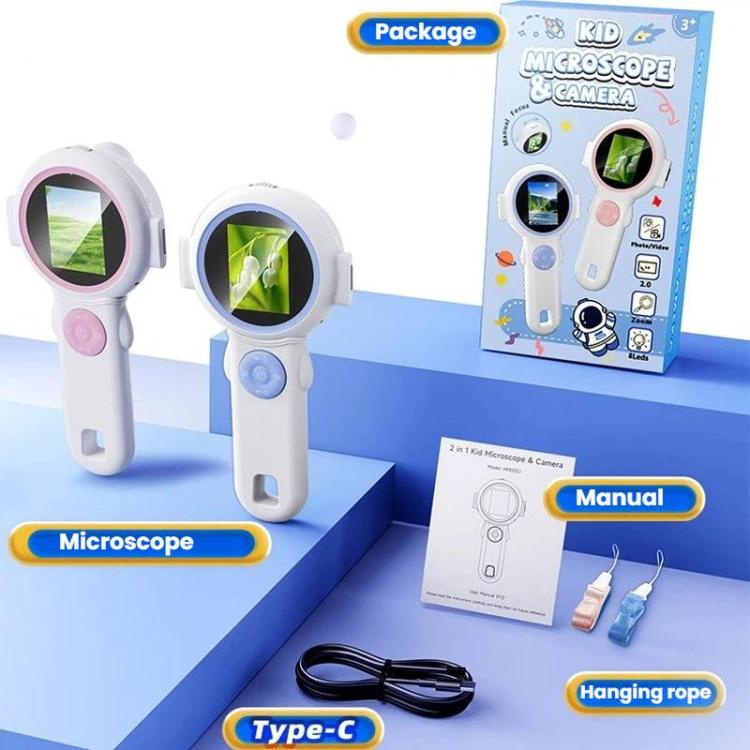 Microscopio digital portátil HD para niños HM020J