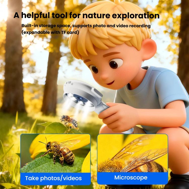 Microscopio digital portátil HD para niños HM020J