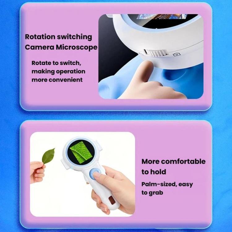 Microscopio digital portátil HD para niños HM020J