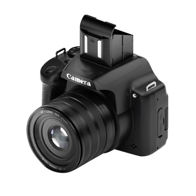Cámara réflex digital de alta definición con pantalla abatible 4K y visor a la altura de la cintura., DC207, DC20 + Flash + CPL Lens + Lens Hood + Handheld Tripod