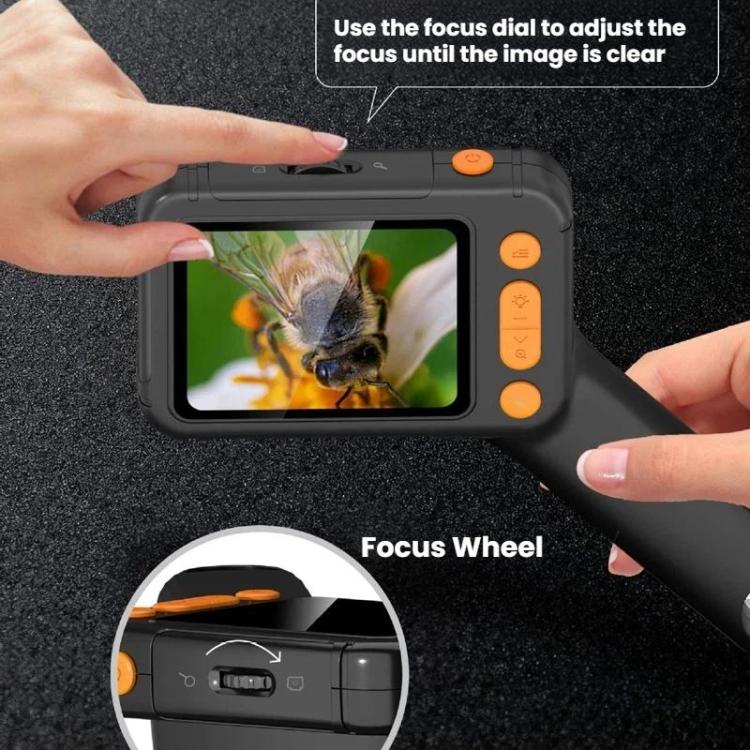 Microscopio digital HD portátil de 2,8 pulgadas con lupa para reparación electrónica., HM028B