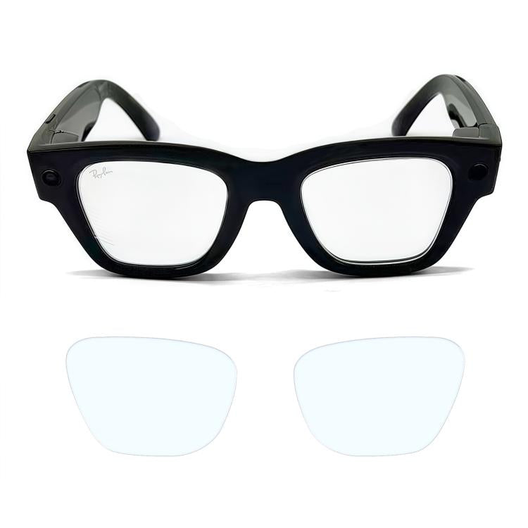 Juego de protectores de lentes para gafas inteligentes Ray-Ban Meta Display HD Clear, película protectora antiarañazos.