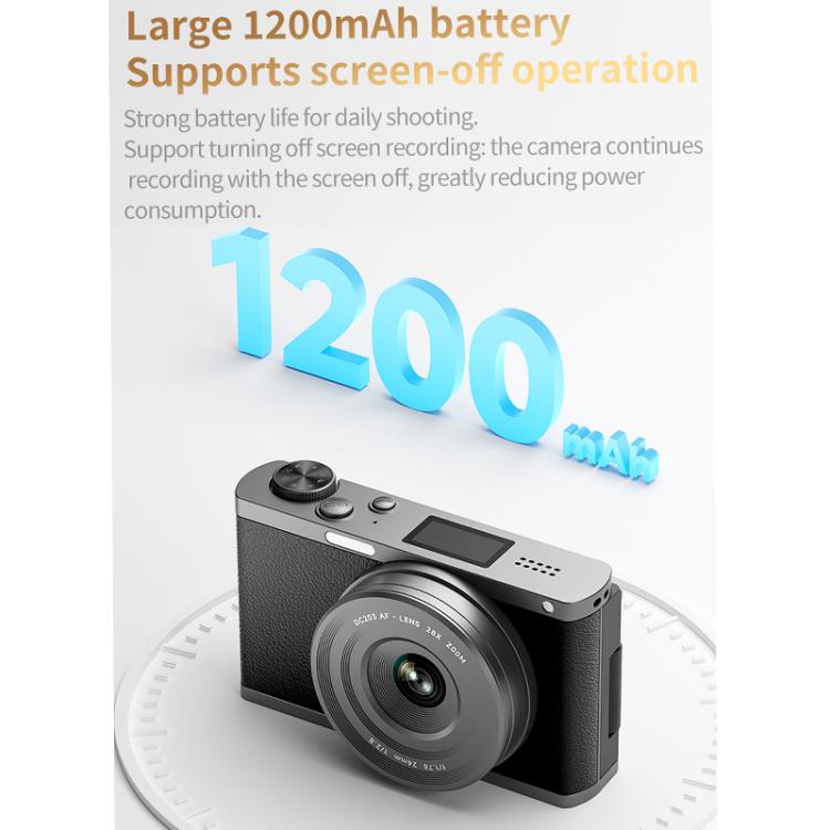 Cámara digital sin espejo 4K con visor a la altura de la cintura y pantalla abatible para selfies, Crocodile Leather, Pebbled Texture, Crocodile Leather + Neck Strap, Pebbled Texture + Neck Strap
