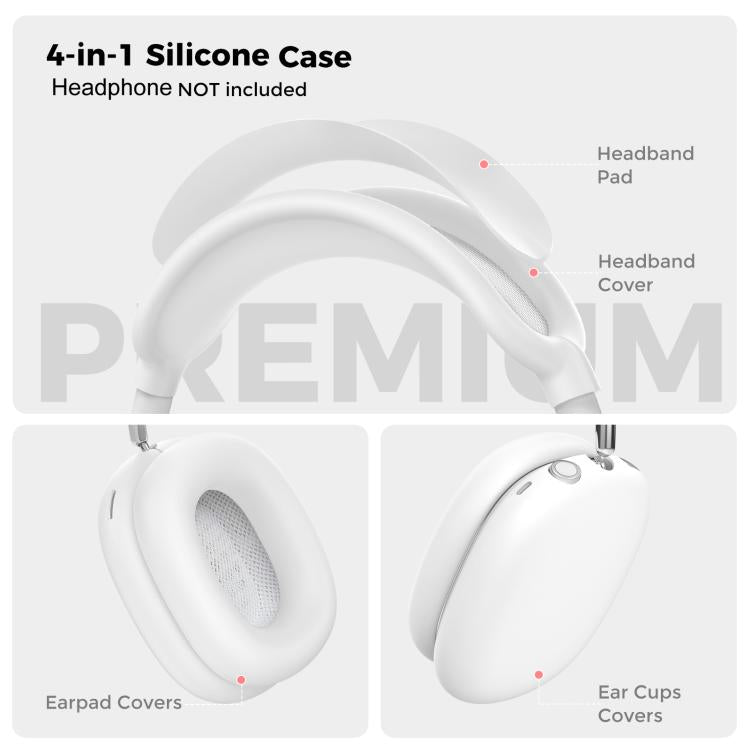 Funda protectora de silicona para la cabeza AhaStyle WG135 de 4 piezas para AirPods Max 2 / Max