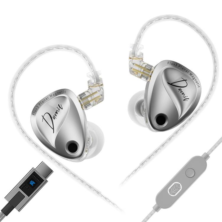 Auriculares HiFi con cable KZ Duonic Dual Power Triple Magnet Planar Magnetic de 1,2 m, Original Sound 3.5mm, Original Sound 3.5mm With Mic, Original Sound Type-C Sound Card, Enhanced Tuning 3.5mm, Enhanced Tuning 3.5mm With Mic                        ...