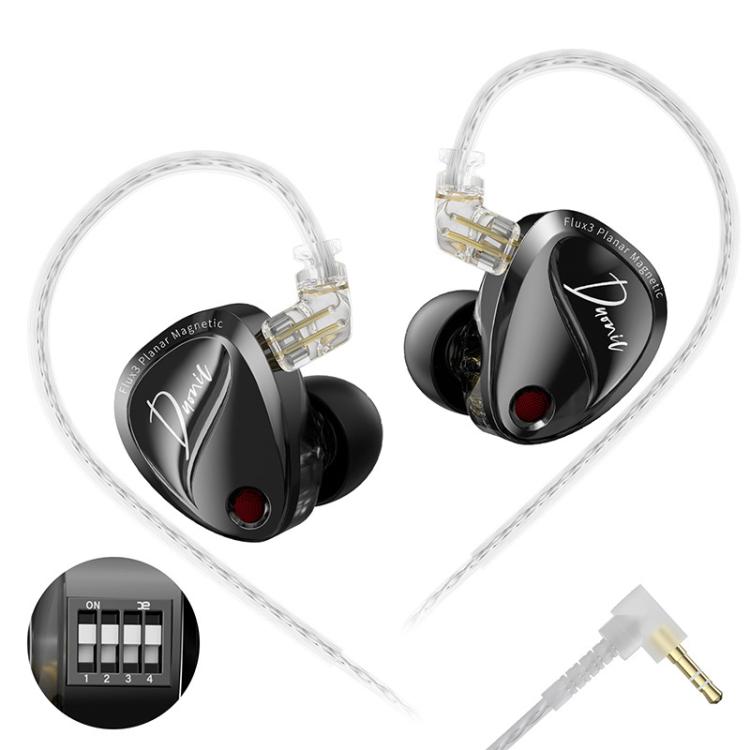 Auriculares HiFi con cable KZ Duonic Dual Power Triple Magnet Planar Magnetic de 1,2 m, Original Sound 3.5mm, Original Sound 3.5mm With Mic, Original Sound Type-C Sound Card, Enhanced Tuning 3.5mm, Enhanced Tuning 3.5mm With Mic                        ...