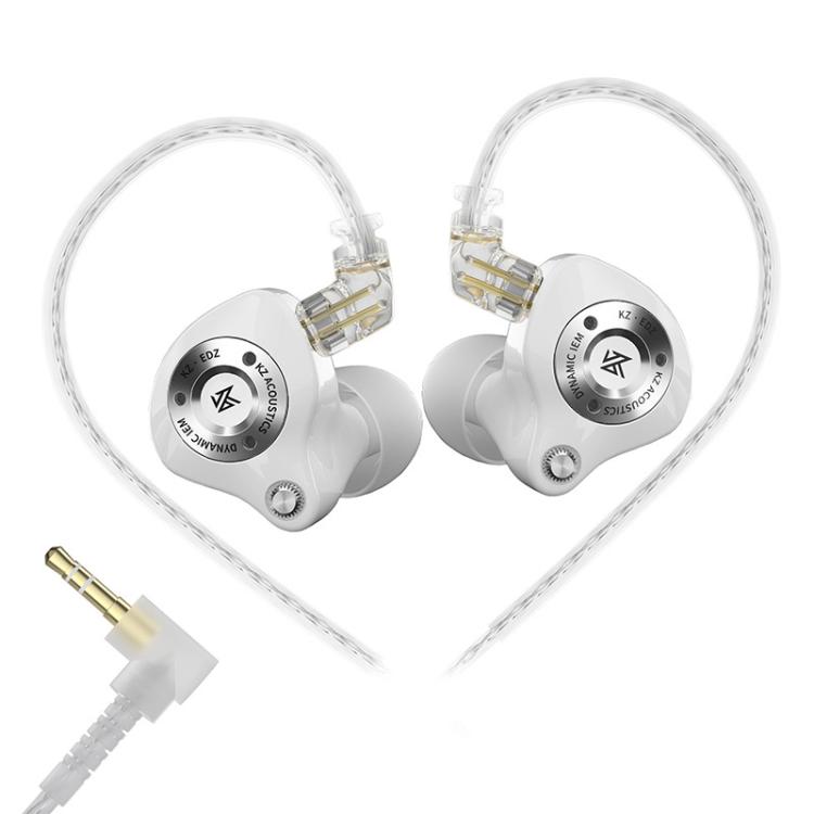 Auriculares con cable KZ EDZ de 1,2 m con controlador dinámico de ultraexcursión y banda ultraancha + sistema de amortiguación de doble etapa., Black 3.5mm, Black 3.5mm With Mic, Black Type-C Sound Card, White 3.5mm, White 3.5mm With Mic               ...