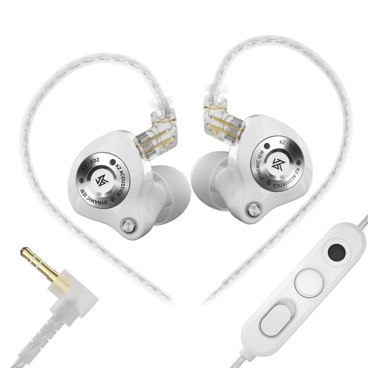 Auriculares con cable KZ EDZ de 1,2 m con controlador dinámico de ultraexcursión y banda ultraancha + sistema de amortiguación de doble etapa., Black 3.5mm, Black 3.5mm With Mic, Black Type-C Sound Card, White 3.5mm, White 3.5mm With Mic               ...