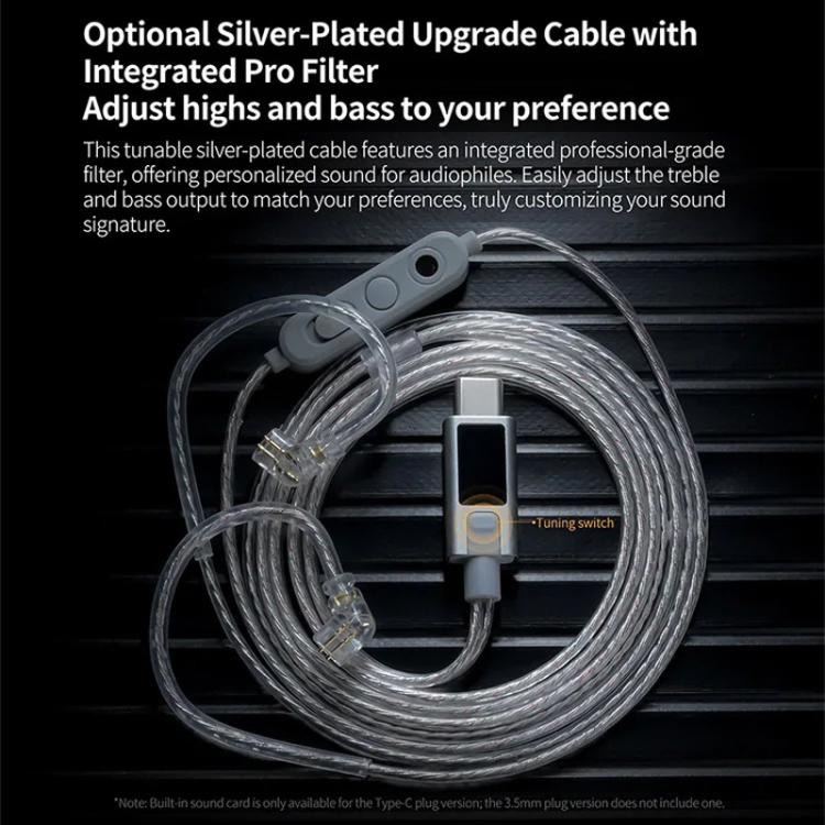 Auriculares con cable KZ EDZ de 1,2 m con controlador dinámico de ultraexcursión y banda ultraancha + sistema de amortiguación de doble etapa., Black 3.5mm, Black 3.5mm With Mic, Black Type-C Sound Card, White 3.5mm, White 3.5mm With Mic               ...