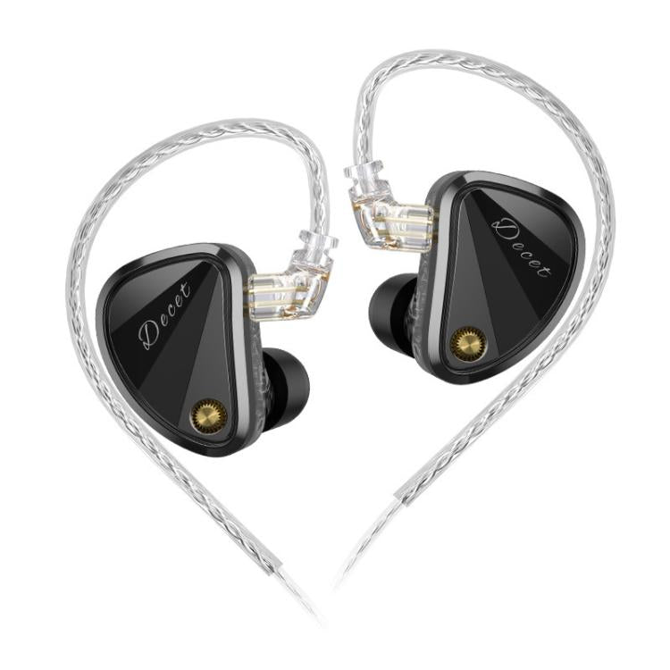 Auriculares con cable KZ Decet de 3,5 mm, 10 transductores dinámicos tipo array y 1,2 m., Original Sound Standard, Original Sound With Mic, Tuned Standard, Tuned With Mic