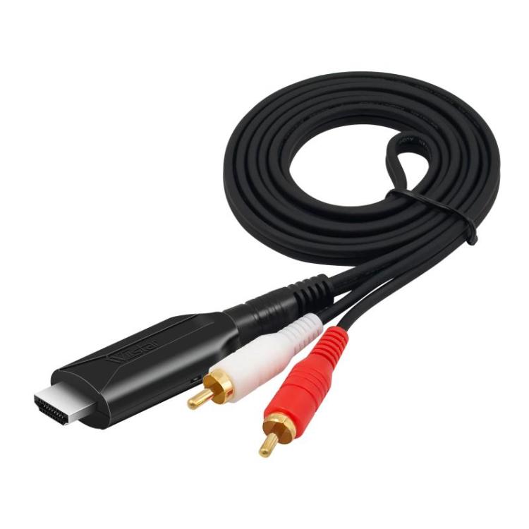 Cable de audio HDMI ARC a RCA de 1 m con adaptador extractor de audio para sistemas de audio y altavoces.