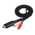 Cable de audio HDMI ARC a RCA de 1 m con adaptador extractor de audio para sistemas de audio y altavoces.