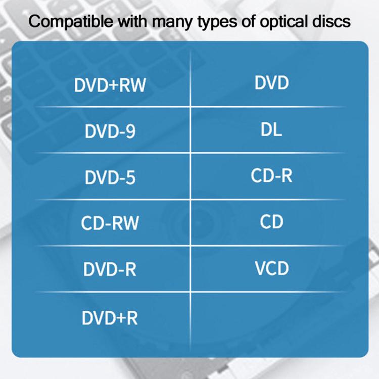 Unidad de DVD externa con interfaz dual USB 3.0 y Tipo-C., Portable External Drive