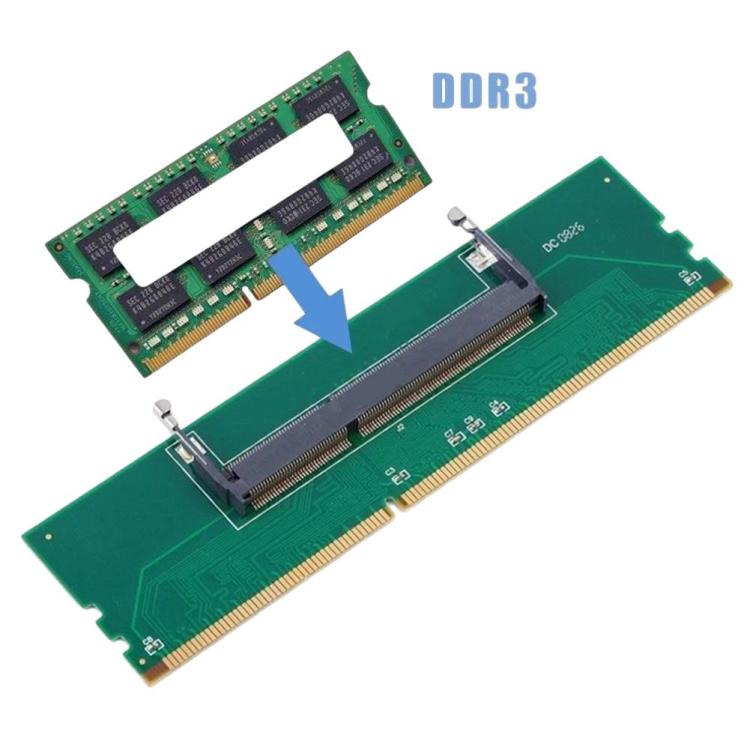 Tarjeta adaptadora de RAM DDR3 para portátil a ordenador de sobremesa, tarjeta de prueba de memoria RAM DDR3, DDR3