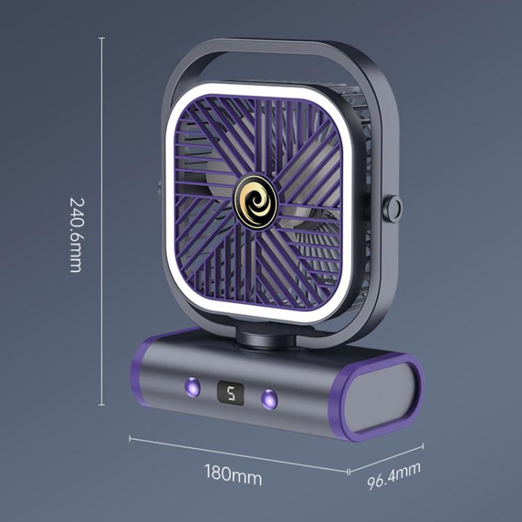 Mini ventilador de escritorio silencioso USB para montaje en pared, Gray Plug-in, Gray Rechargeable 1200mAh, Gray Rechargeable Oscillating 2400mAh, White Plug-in, White Rechargeable 1200mAh, White Rechargeable Oscillating 2400mAh
