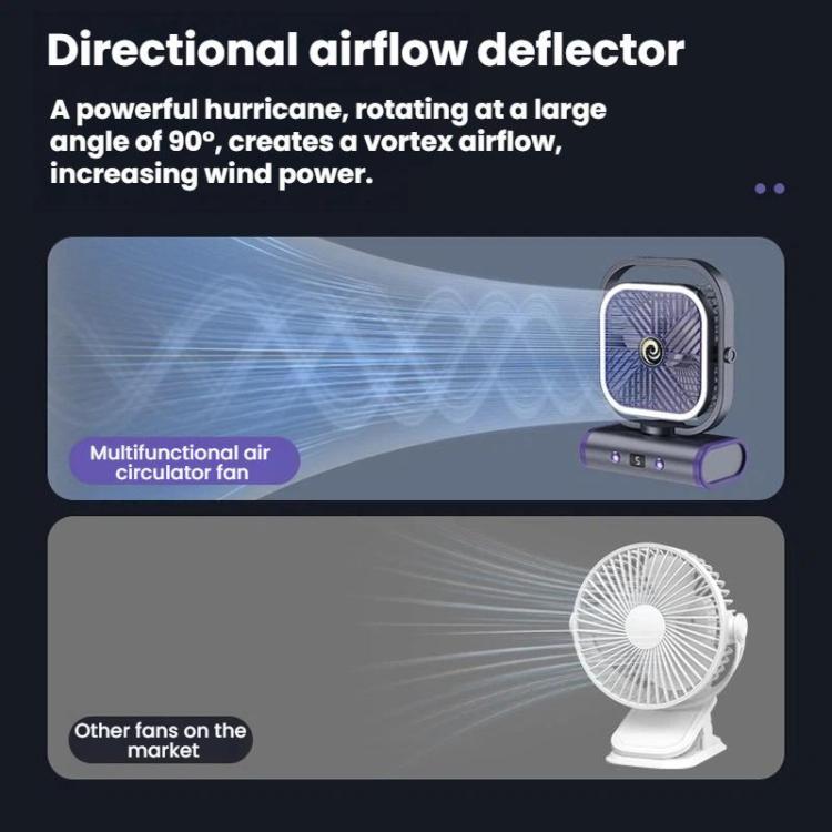 Mini ventilador de escritorio silencioso USB para montaje en pared, Gray Plug-in, Gray Rechargeable 1200mAh, Gray Rechargeable Oscillating 2400mAh, White Plug-in, White Rechargeable 1200mAh, White Rechargeable Oscillating 2400mAh