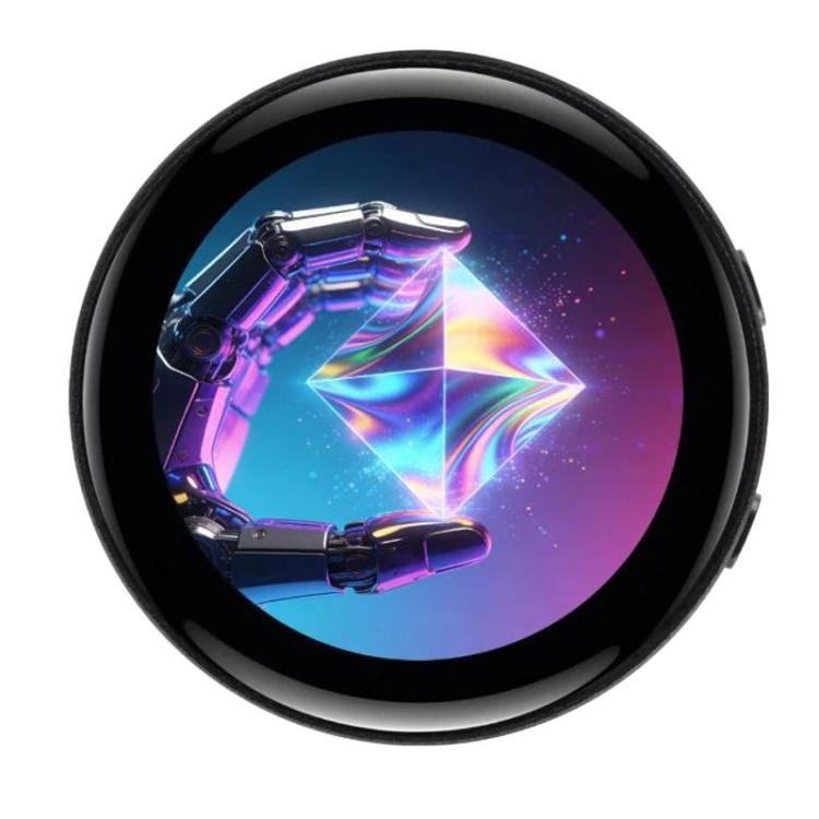 La placa de desarrollo ESP32-S3 con pantalla táctil redonda AMOLED de 1,43 pulgadas admite interacción por voz con IA y plataformas LLM en línea sin baterías de litio., Waveshare 34384
