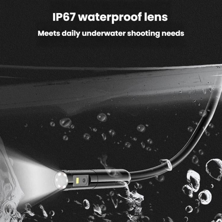 Endoscopio TESLONG WF200 WiFi HD con luces LED, boroscopio portátil para inspección y reparación industrial., Dual-Lens 8mm/5m