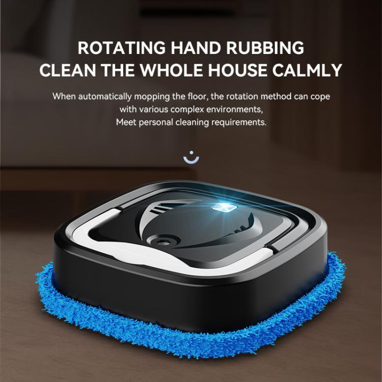 Robot aspirador doméstico recargable P6 Mini, limpiador de suelos multifuncional inteligente, White With 1 Towel, Black With 1 Towel, White With 3 Towels, Black With 3 Towels