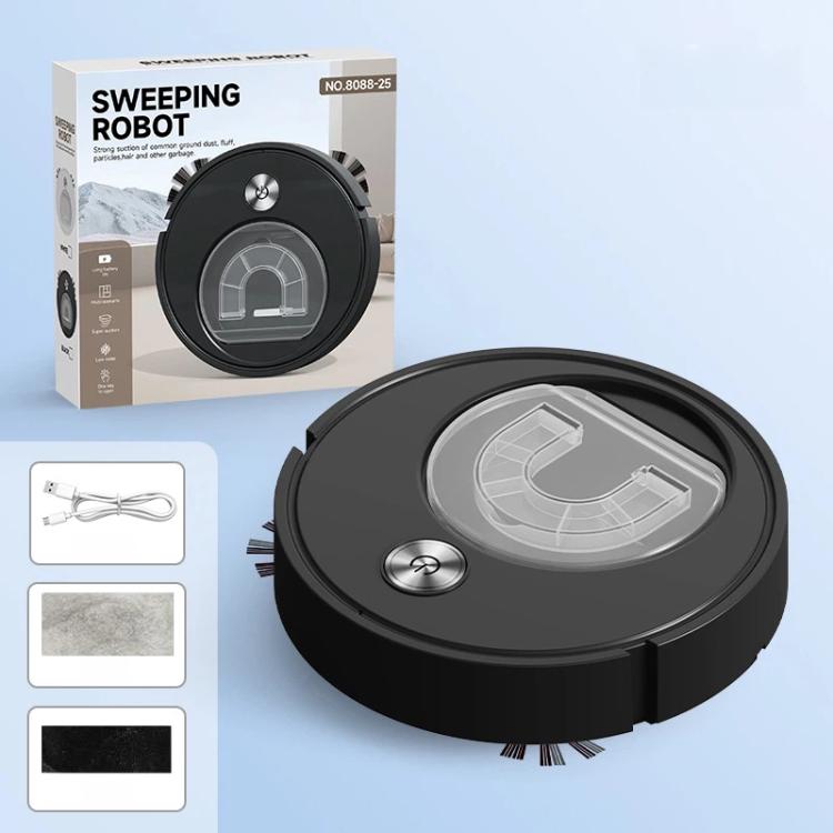Robot aspirador 3 en 1: barre, aspira y friega con depósito de polvo grande y pantalla.