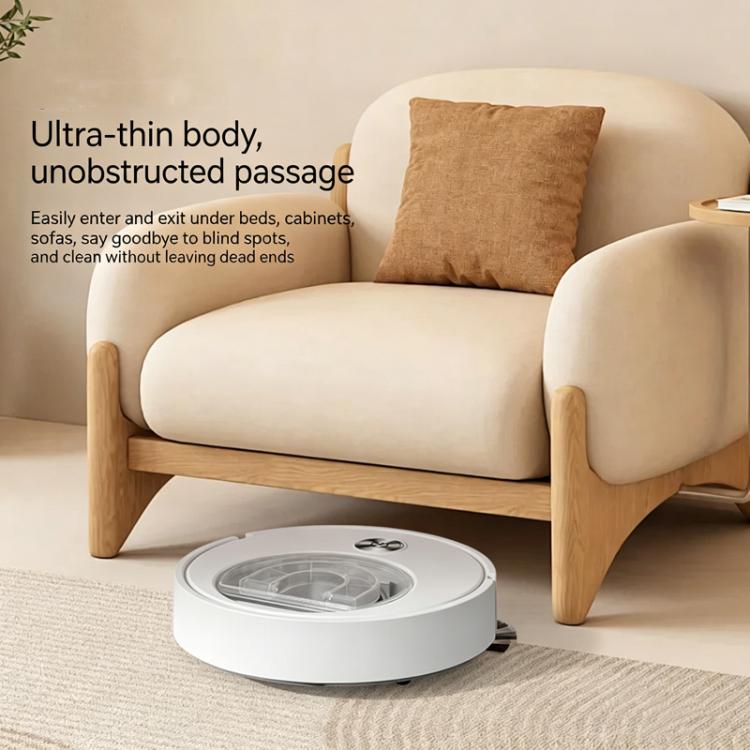 Robot aspirador 3 en 1: barre, aspira y friega con depósito de polvo grande y pantalla.