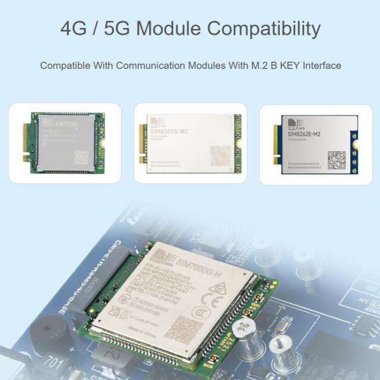 La placa de expansión multifunción CM5 Gigabit/2.5G con doble Ethernet admite comunicación industrial RS485, módulo 4G/5G y salida de pantalla 4K., Waveshare 34251