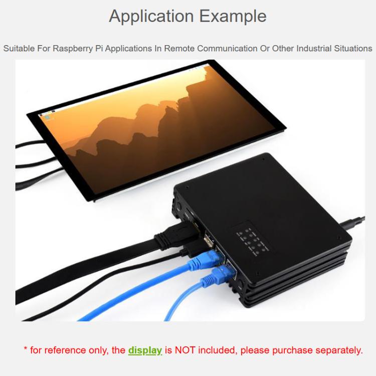 La tarjeta de expansión multifunción Waveshare 34252 CM5 Gigabit/2.5G Ethernet dual admite comunicación industrial RS485, módulo 4G/5G y salida de pantalla 4K., EU Plug, UK Plug, US Plug