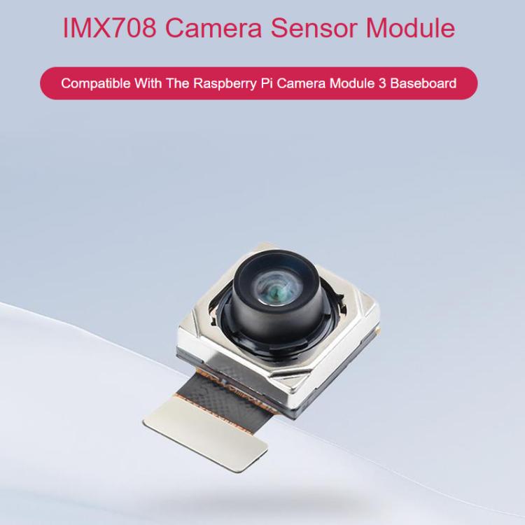 Módulo sensor de cámara IMX708, compatible con enfoque automático, compatible con la placa base del módulo de cámara Raspberry Pi 3, 34274