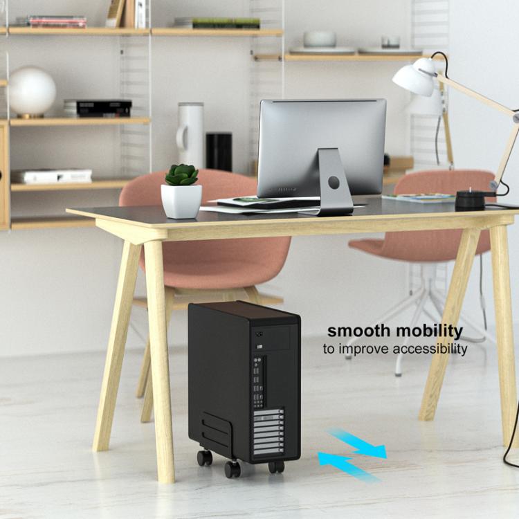 Soporte móvil ajustable de metal para torre de PC JJ-9106