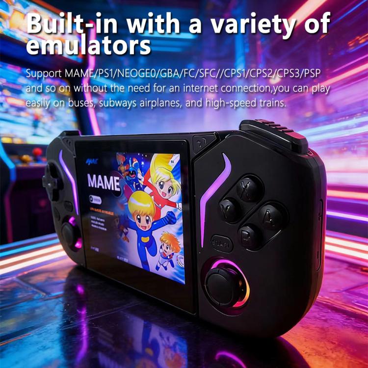 Consola de juegos portátil X95 Pro con Android 9.0, pantalla IPS de 3,5 pulgadas, reproductor de juegos retro, compatible con WiFi y reproductor de vídeo con joystick RGB., 64G, 128G