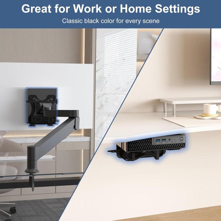 JJ-9402-B-0 Soporte de montaje ajustable para PC, colgador de panel VESA