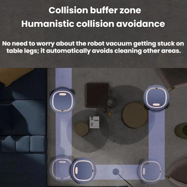 Robot de limpieza inteligente para el hogar totalmente automático y recargable por USB.