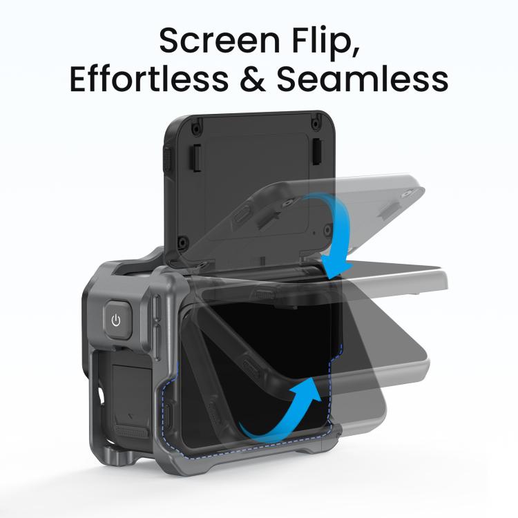 Jaula metálica para cámara AMagisn 2.0 para Insta360 Ace Pro 2 / Ace Pro, con interruptor rápido para disparo vertical/horizontal y soporte para zapata fría.