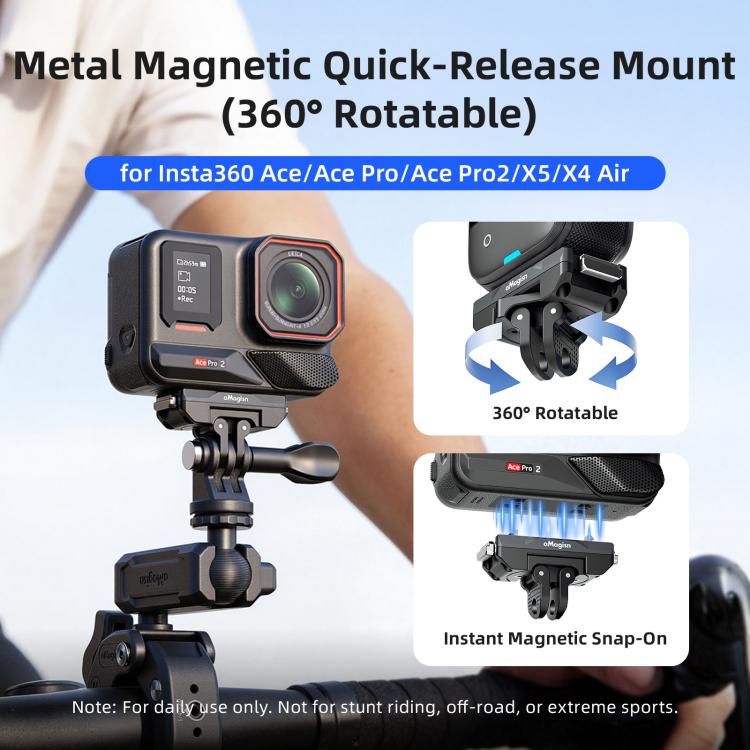 Soporte magnético de liberación rápida giratorio 360 grados aMagisn para Insta360 Ace Pro 2 / Ace Pro / X5 / X4 Air, For Insta360 Ace Serirs/X5/X4 Air