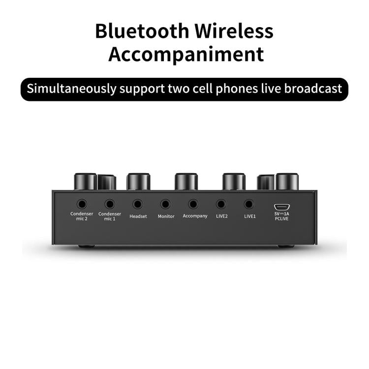 Kit de equipo para podcast con micrófono de condensador dual BM800 y tarjeta de sonido V8S Live. Soporte de brazo articulado ajustable.