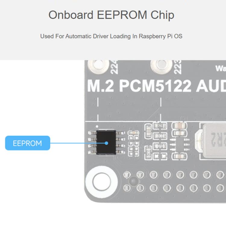 Adaptador PCIe a M.2 HAT para Raspberry Pi 5 con extensión de audio I2S y compatible con unidades de estado sólido con protocolo NVMe., Waveshare 34170