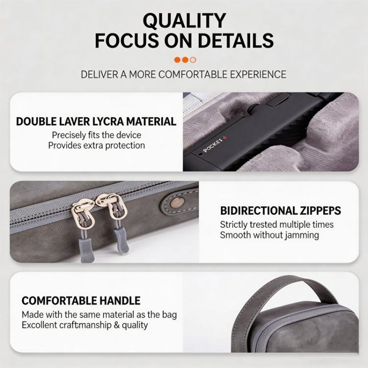 Funda rígida impermeable para DJI Osmo Pocket 4, bolsa de viaje protectora a prueba de golpes y portátil.