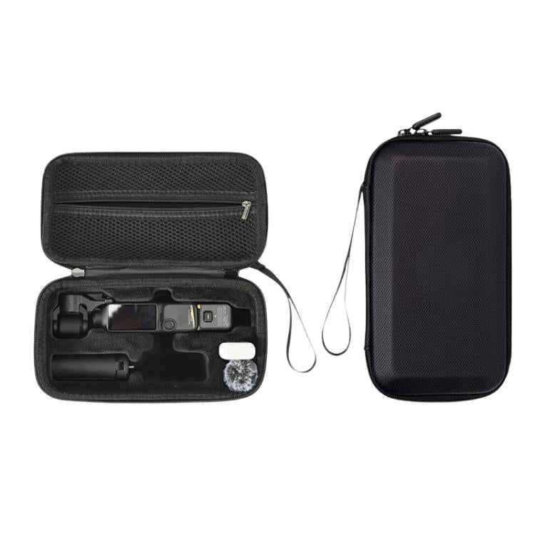 Estuche rígido de transporte para DJI Osmo Pocket 4, bolsa de almacenamiento portátil para viajes con correa para la muñeca e interior de franela suave.