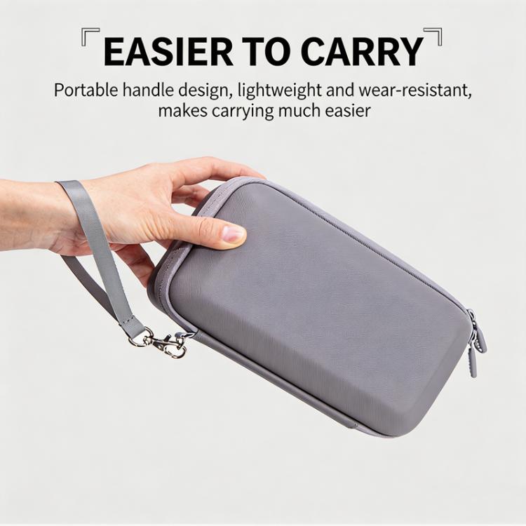 Estuche rígido de transporte para DJI Osmo Pocket 4, bolsa de almacenamiento portátil para viajes con correa para la muñeca e interior de franela suave.